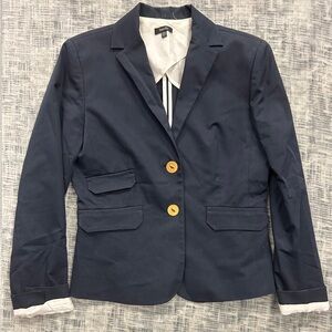 Teenflo Dark Blue Blazer with Yellow Buttons
